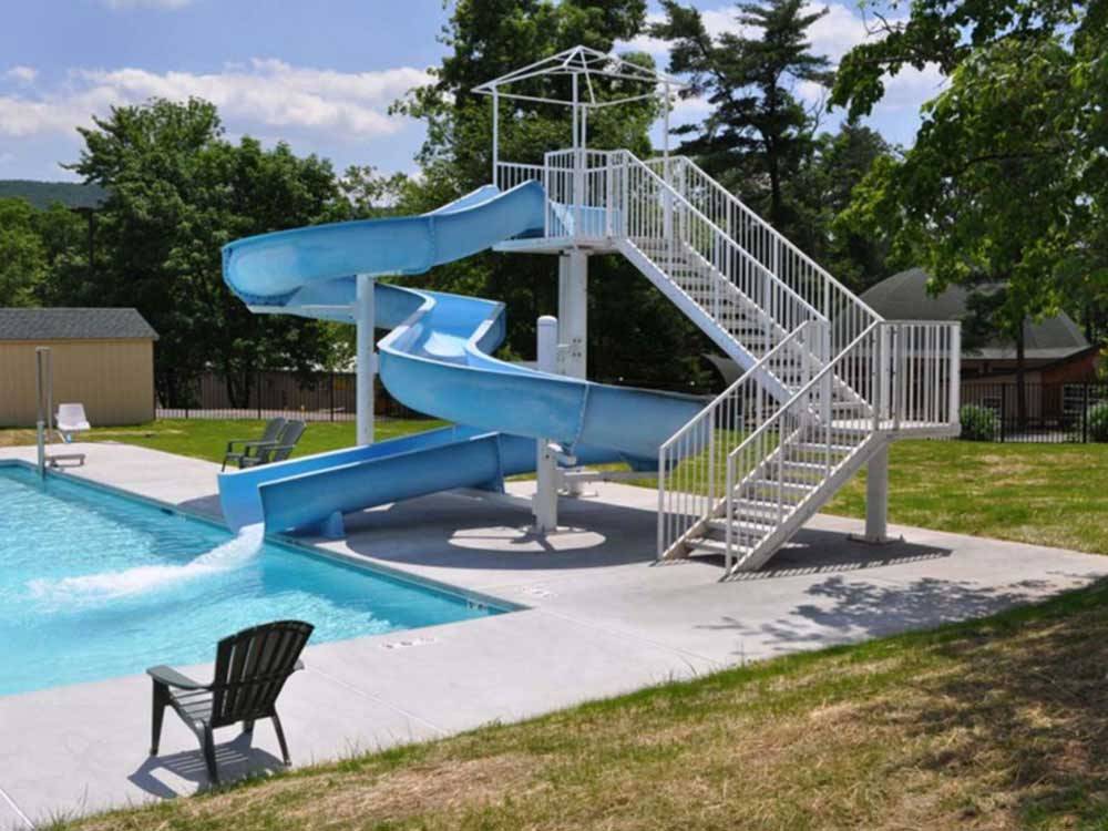 Waterslide at TWIN GROVE RV RESORT & COTTAGES