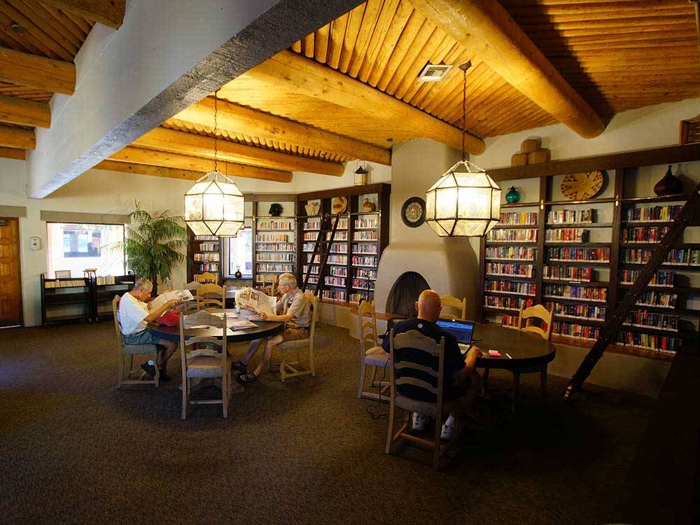 Library at lodge at MONTE VISTA RV RESORT