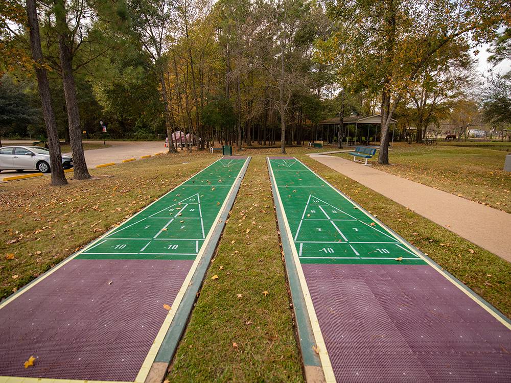 Two shuffleboard courts at RAYFORD CROSSING RV RESORT