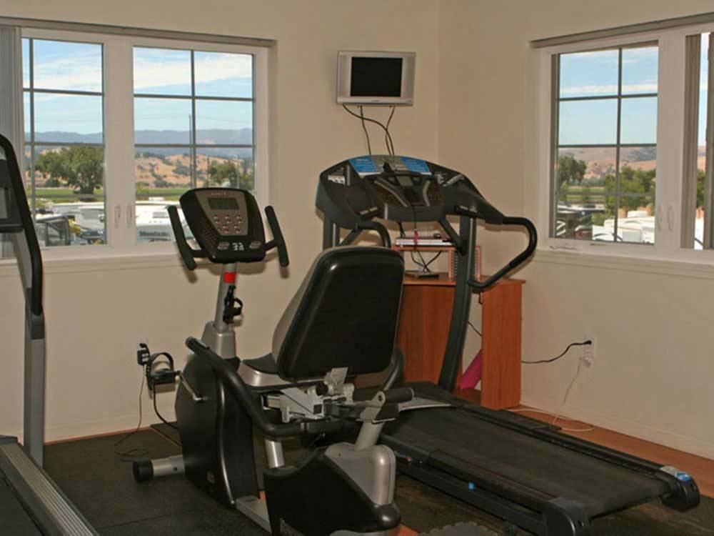 Exercise room at COYOTE VALLEY RV RESORT