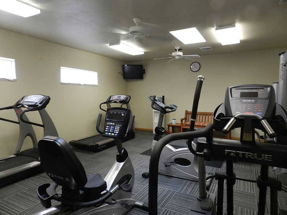 Exercise room at SEVEN FEATHERS RV RESORT