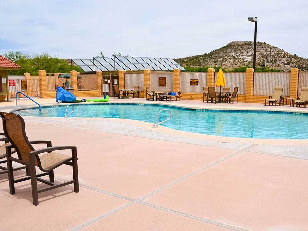 Swimming pool at campground at THOUSAND TRAILS VERDE VALLEY