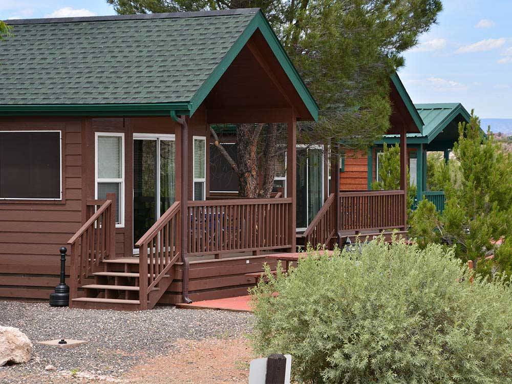 Cabins with decks at THOUSAND TRAILS VERDE VALLEY