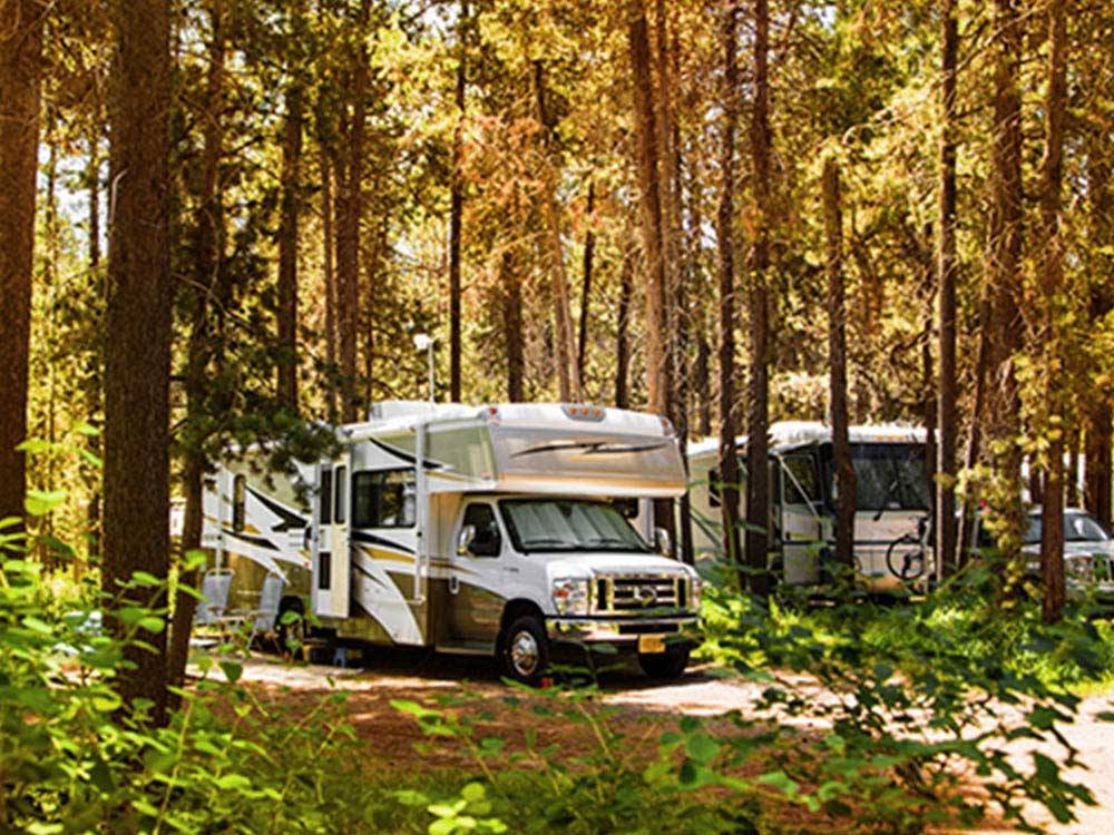 RVs camping at THOUSAND TRAILS BEND-SUNRIVER