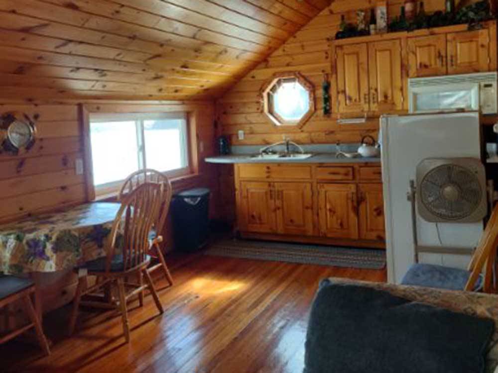 Inside view of cottage at COOL-LEA CAMP