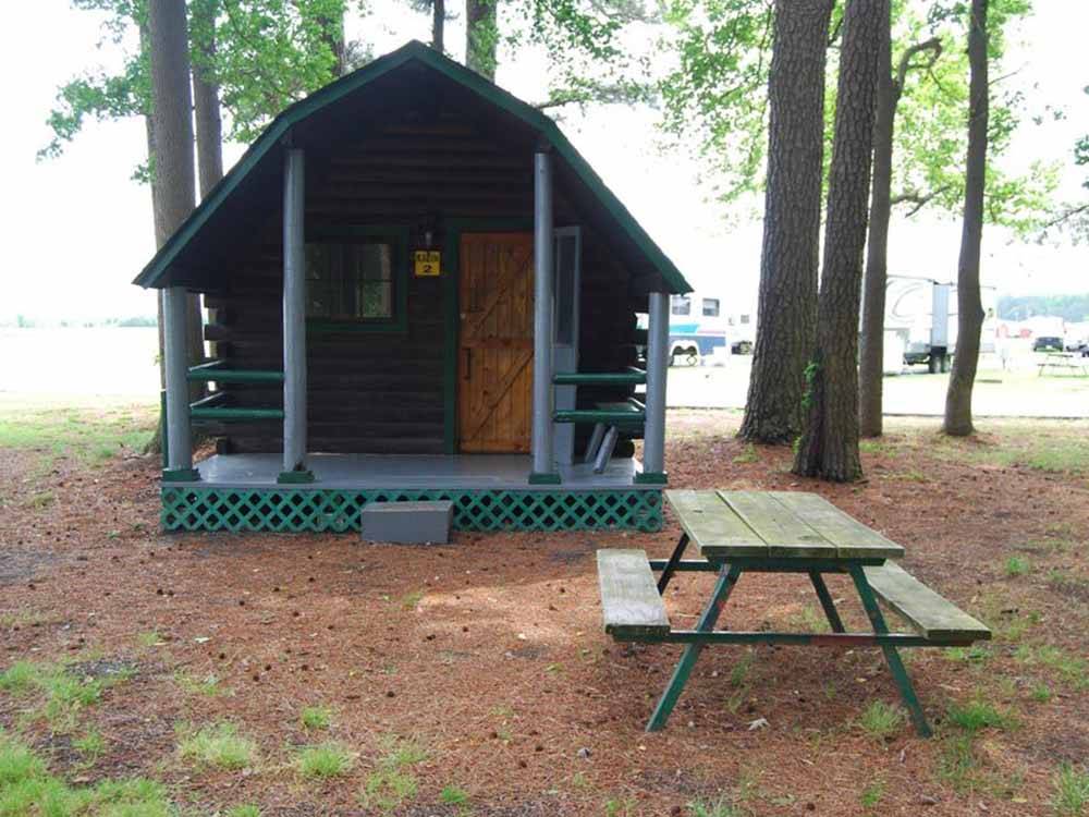 One of the rental cabins at CHESAPEAKE CAMPGROUND