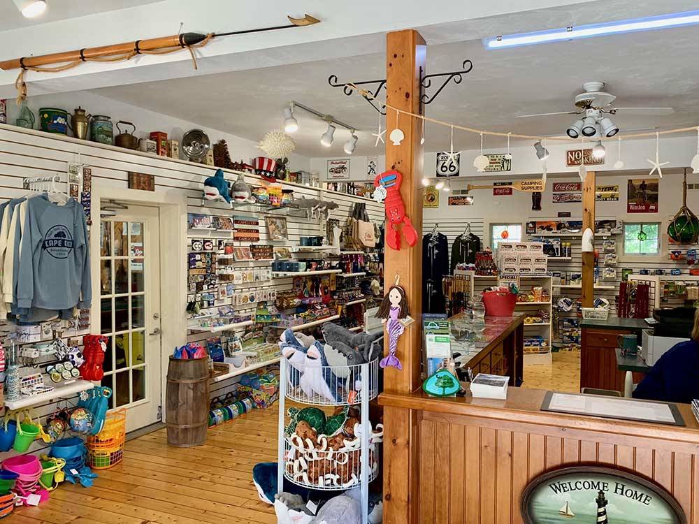 Inside of the general store at SHADY KNOLL CAMPGROUND