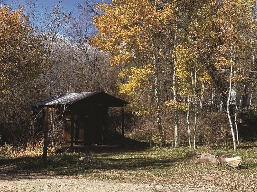 A rental unit surrounded by fall foliage at HTR DURANGO 