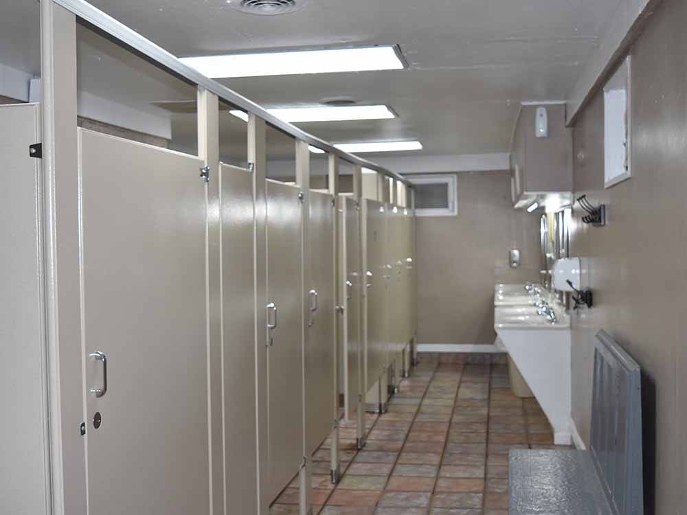 Clean bathrooms and sinks at ATLANTA SOUTH RV RESORT