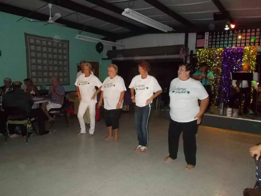 Women dancing at SUN N SHADE RV RESORT