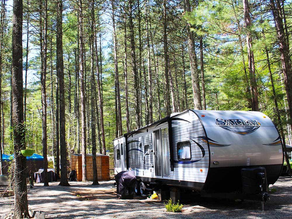 Trailer camping at PINE ACRES RESORT