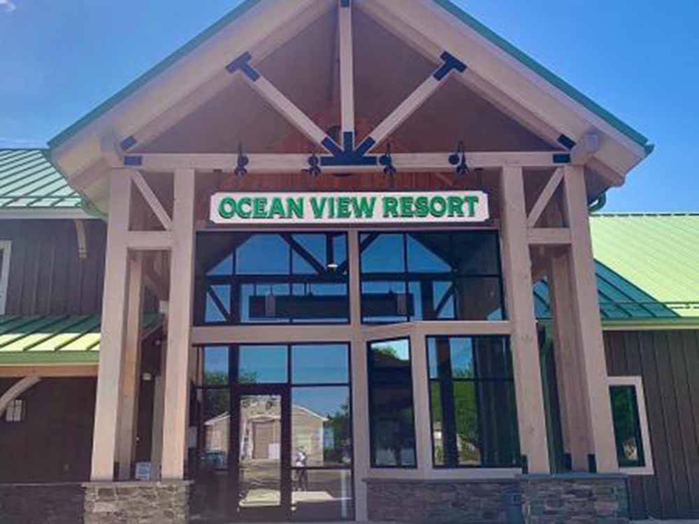 Exterior view of front office at OCEAN VIEW RESORT CAMPGROUND