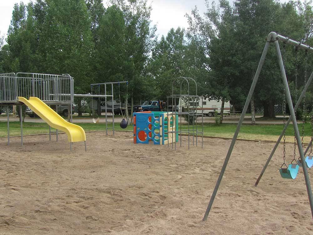 Playground in the sand at PHILLIPS RV PARK