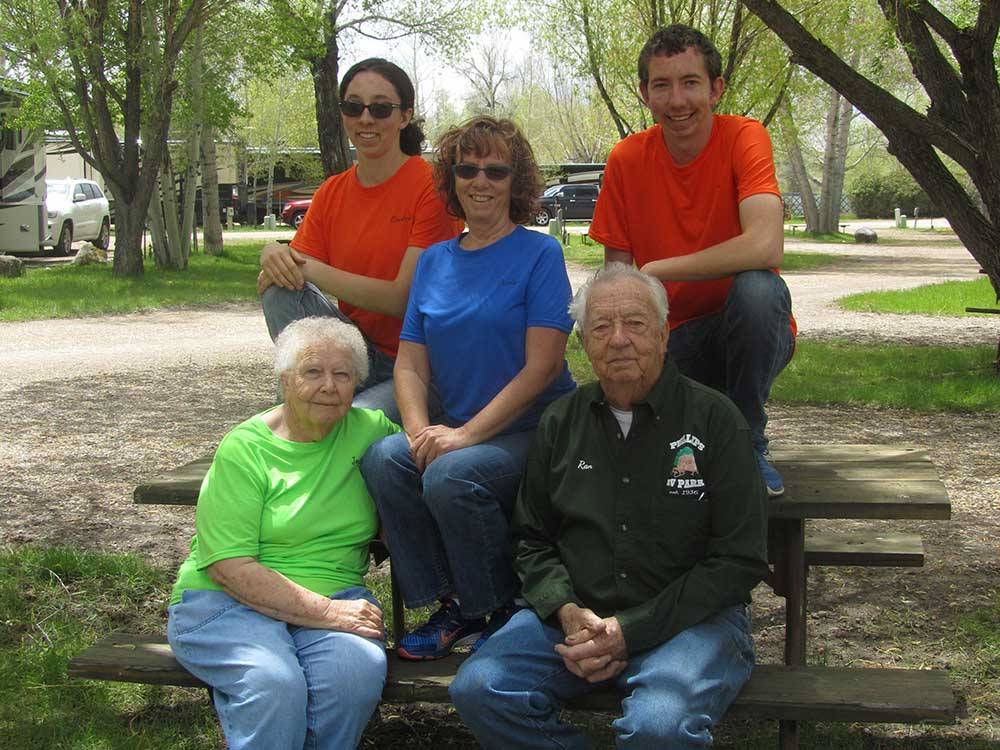 Group photo of park staff at PHILLIPS RV PARK