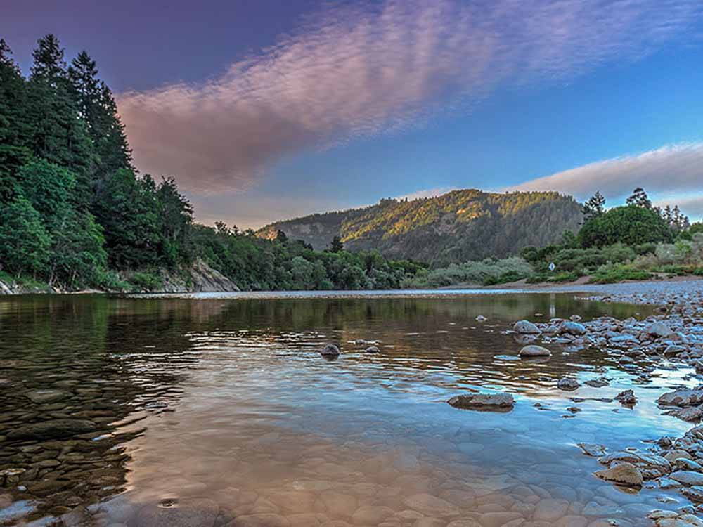 The Russian River nearby at CASINI RANCH FAMILY CAMPGROUND