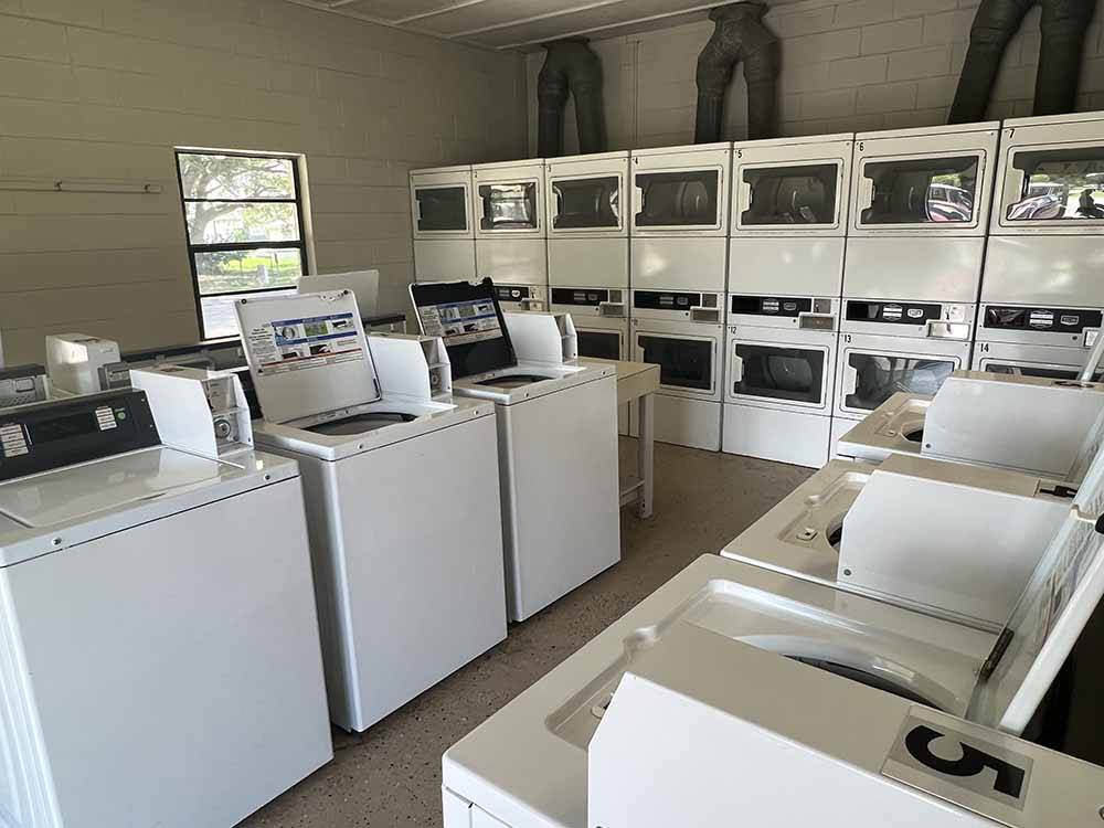 The laundry room machines at STAGE STOP CAMPGROUND