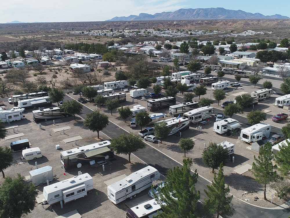 An aerial view of the campsites at SAN PEDRO RESORT COMMUNITY