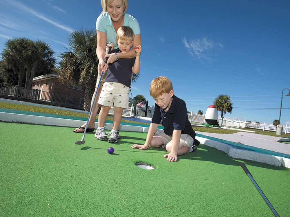 Miniature golf course at JEKYLL ISLAND CAMPGROUND