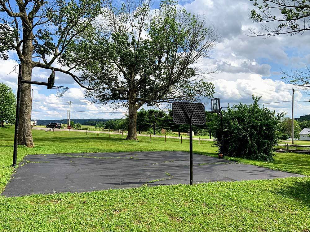 The basketball court at SUN VALLEY CAMPGROUND
