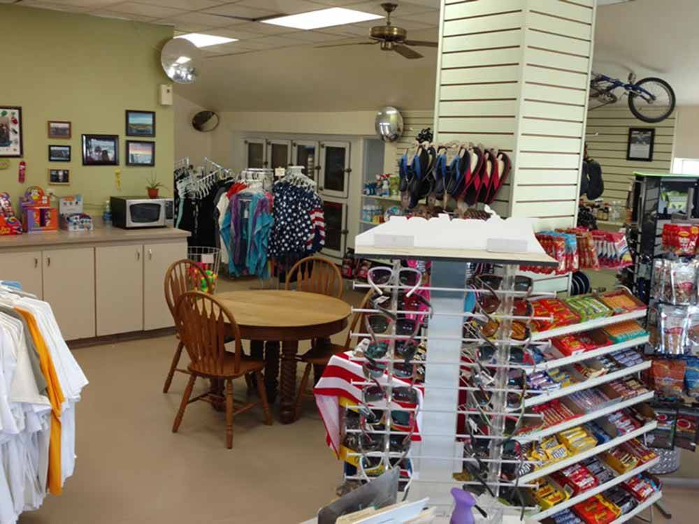 Inside of the general store at DESTINY RV RESORTS-MCINTYRE