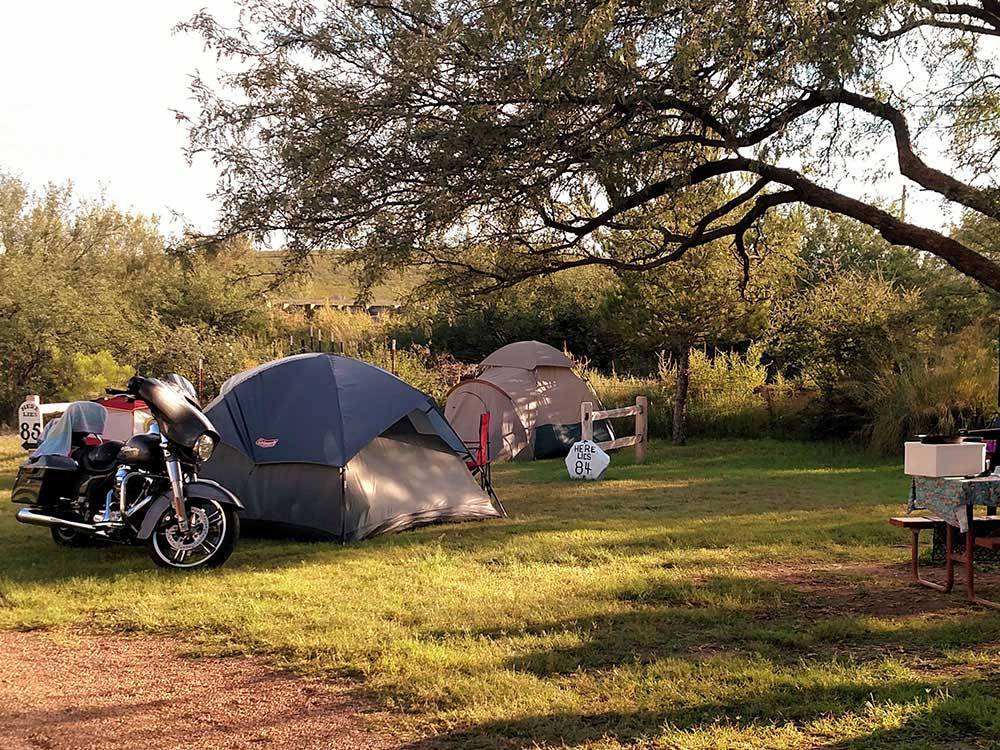 Tents camping at TOMBSTONE RV PARK