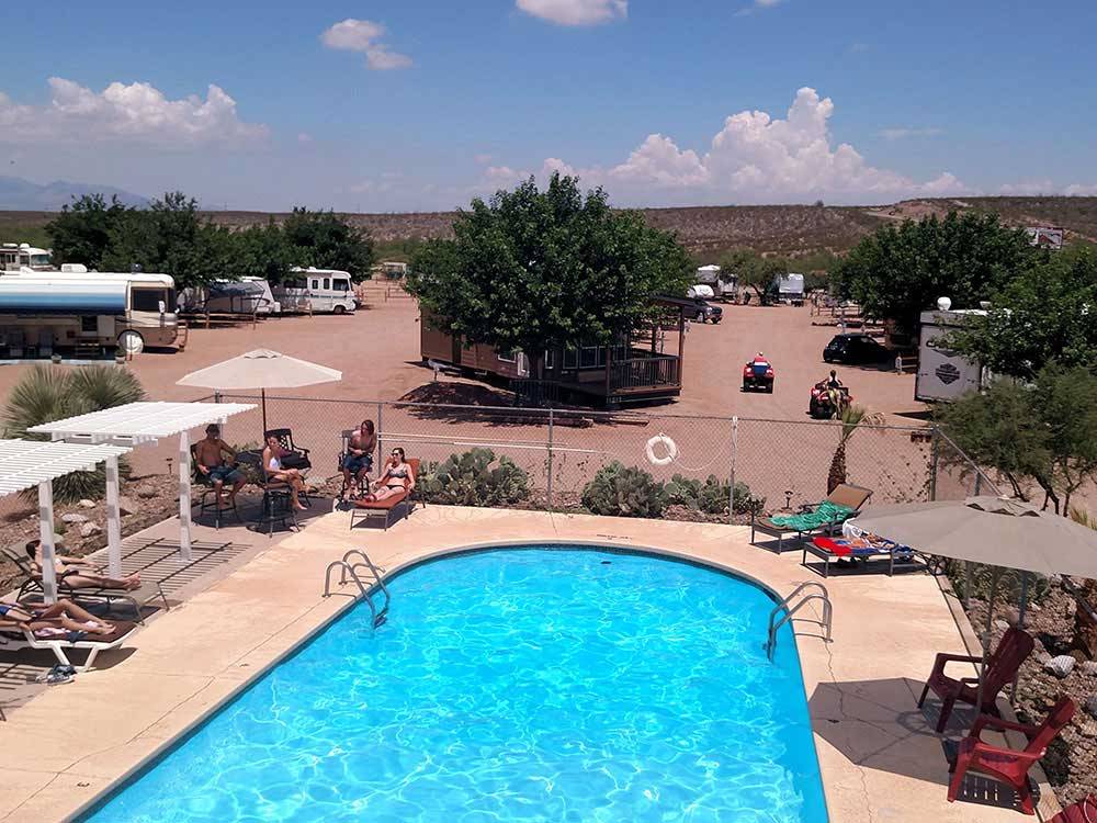 Swimming pool at campground at TOMBSTONE RV PARK