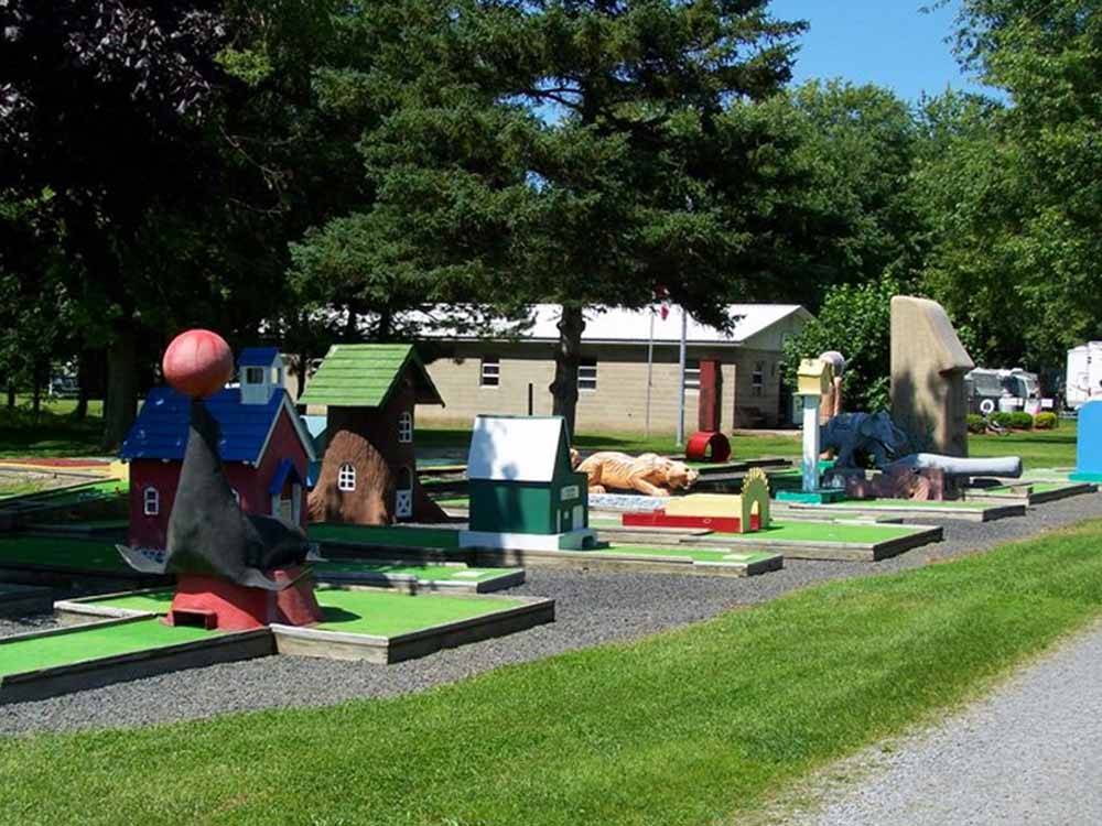 The miniature golf course at CHERRY GROVE CAMPGROUND
