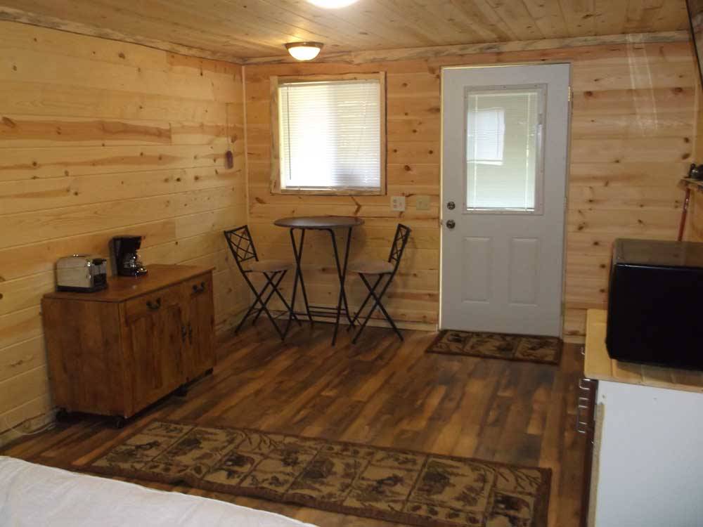Inside of the cabin rental at WILD BILL'S CAMPGROUND, SALOON & GRILL