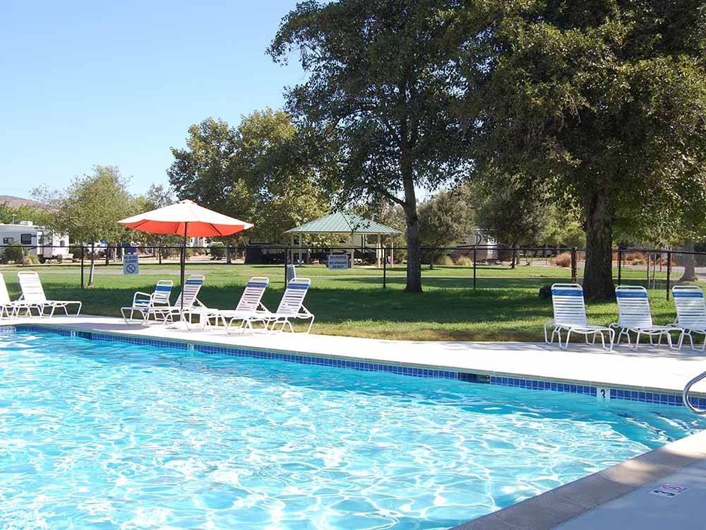 The swimming pool area at SANTEE LAKES RECREATION PRESERVE