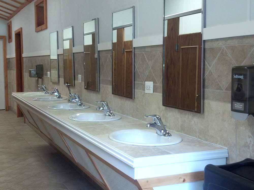 Interior of the restroom at KING PHILLIPS CAMPGROUND