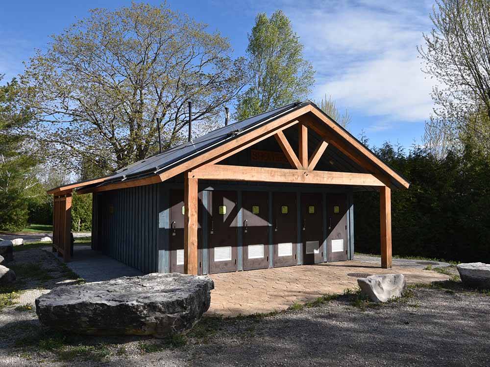 The new shower building at TOBERMORY VILLAGE CAMPGROUND & CABINS