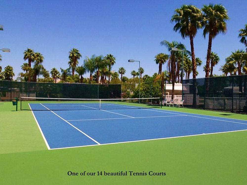 Tennis court at OUTDOOR RESORT PALM SPRINGS