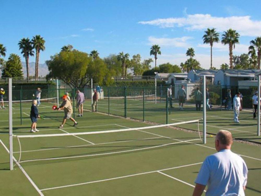 Tennis courts at RINCON COUNTRY WEST RV RESORT