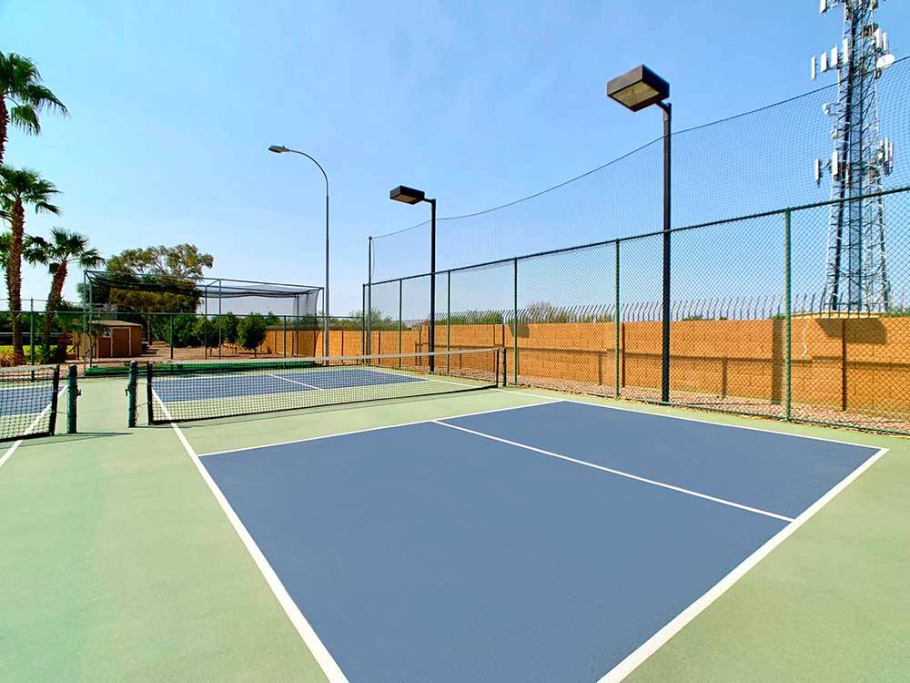 The pickleball courts at SUPERSTITION SUNRISE RV RESORT