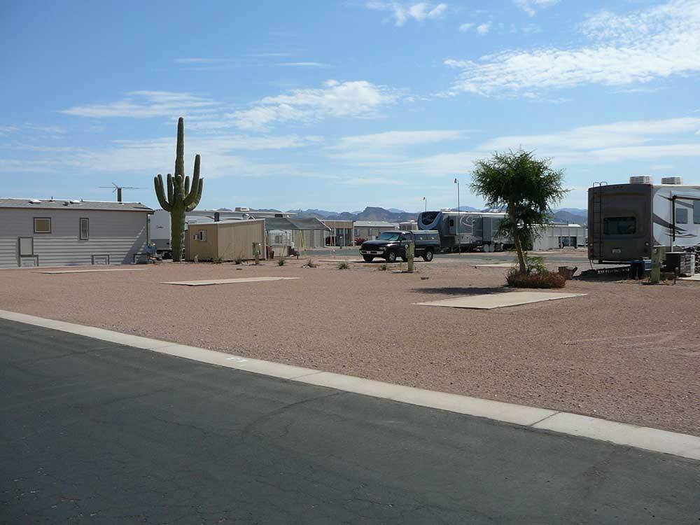 View of RV sites and desert landscaping at ARIZONIAN RV RESORT
