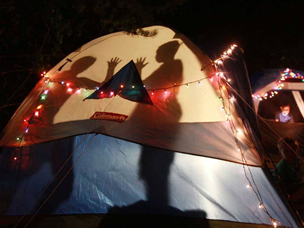 Tents camping at LEBANON HILLS CAMPGROUND