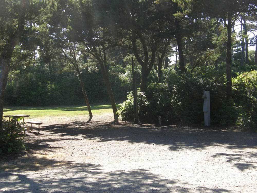 Picnic table at HECETA BEACH RV PARK