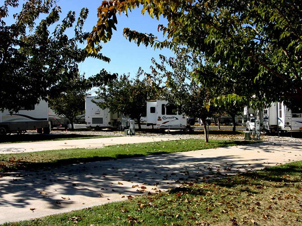 Trailers and RVs camping at WILLOWWIND RV PARK