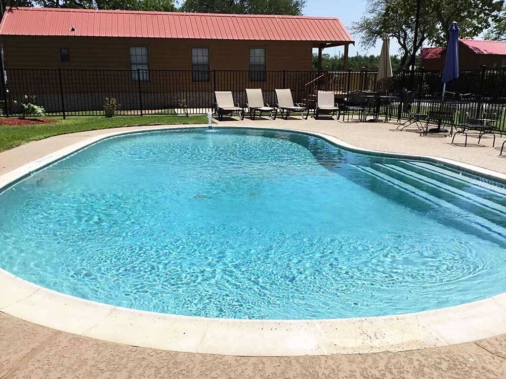 Swimming pool at campground at HOUSTON EAST RV RESORT