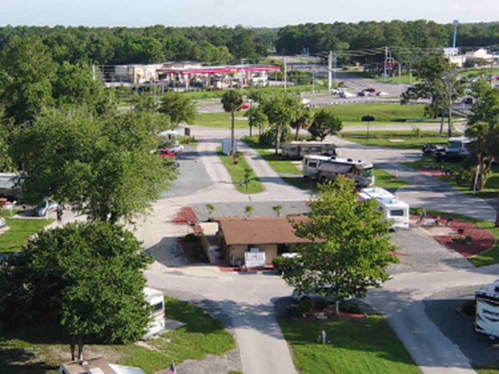 An overhead view of the main office at DAYTONA RV OASIS