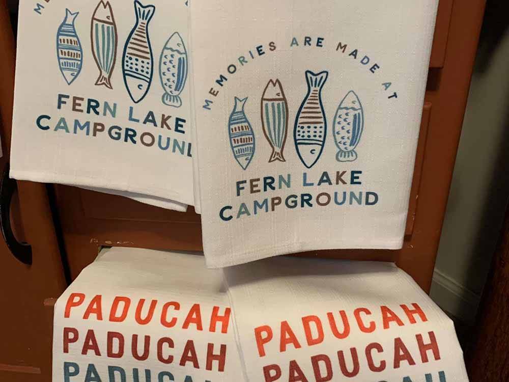 Some branded merchandise at FERN LAKE CAMPGROUND & RV PARK