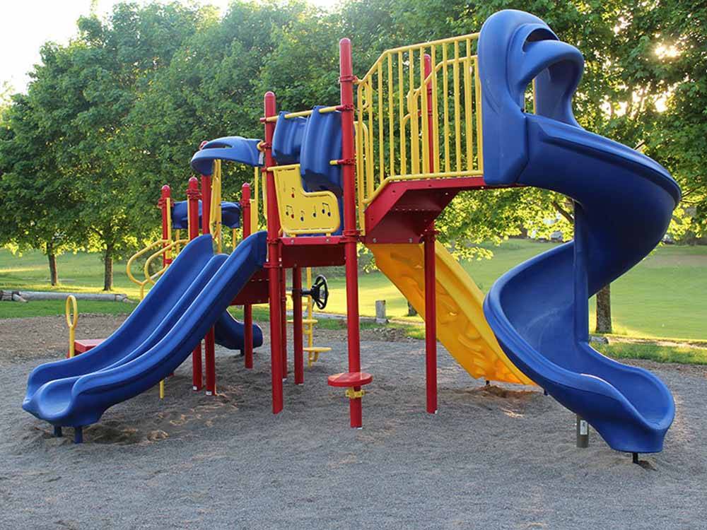 A deluxe playground for kids at PAUL BUNYAN CAMPGROUND