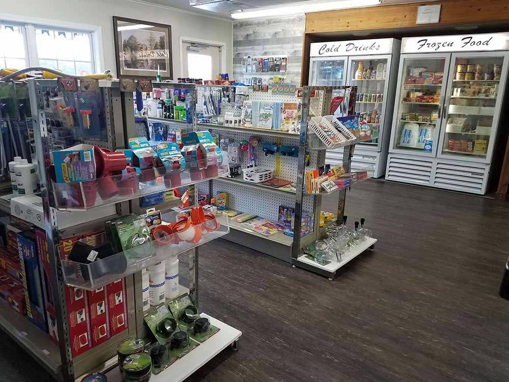 Inside view of the convenience store at CLARKSVILLE RV RESORT BY RJOURNEY