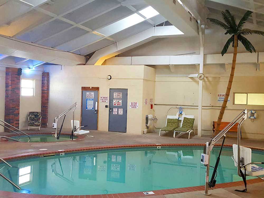 Indoor pool at ROCKWELL RV PARK