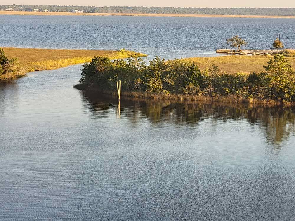 View of coastline and water at HOLLYWOOD CASINO RV PARK- GULF COAST