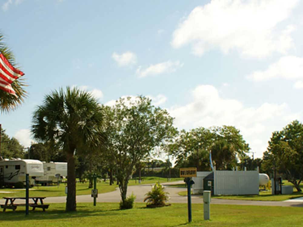 Trailers camping at SONRISE PALMS RV PARK