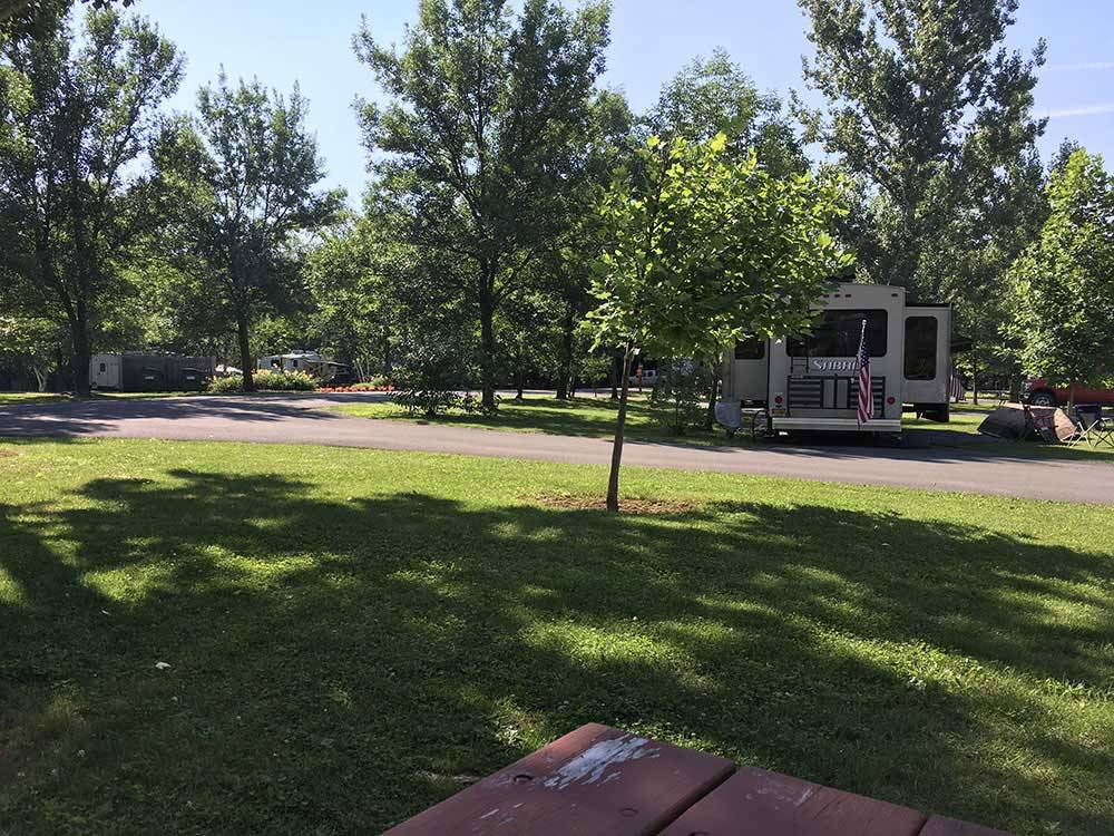 Trailer camping at THE VILLAGES AT TURNING STONE RV PARK