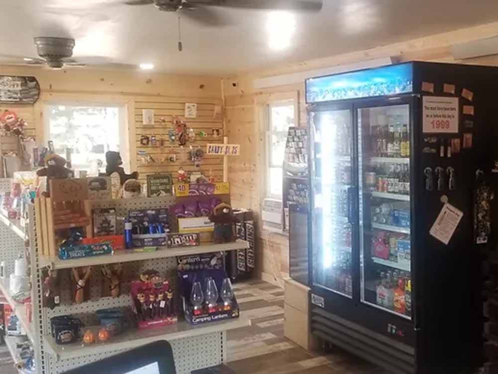 Inside of the general store at FORT WELIKIT FAMILY CAMPGROUND