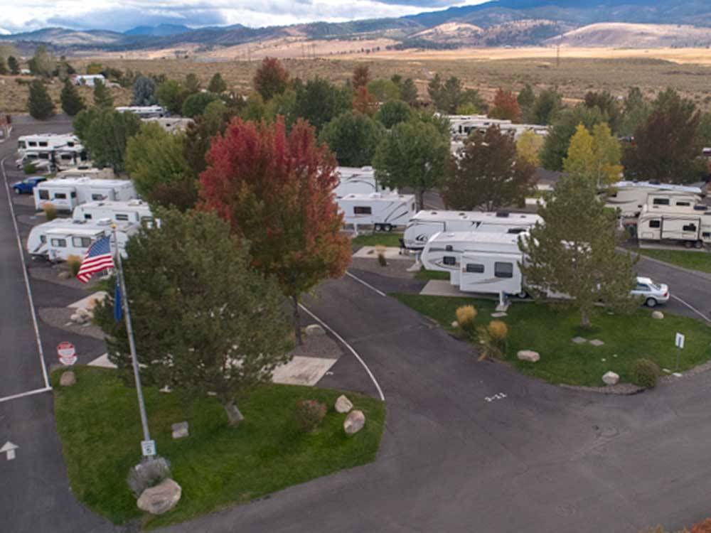 Aerial view over campground at BORDERTOWN CASINO & RV RESORT