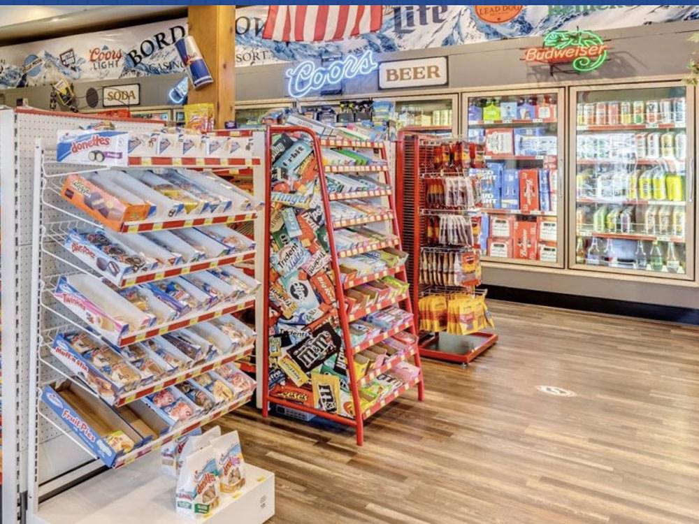 Fully stocked convenience store at BORDERTOWN CASINO & RV RESORT